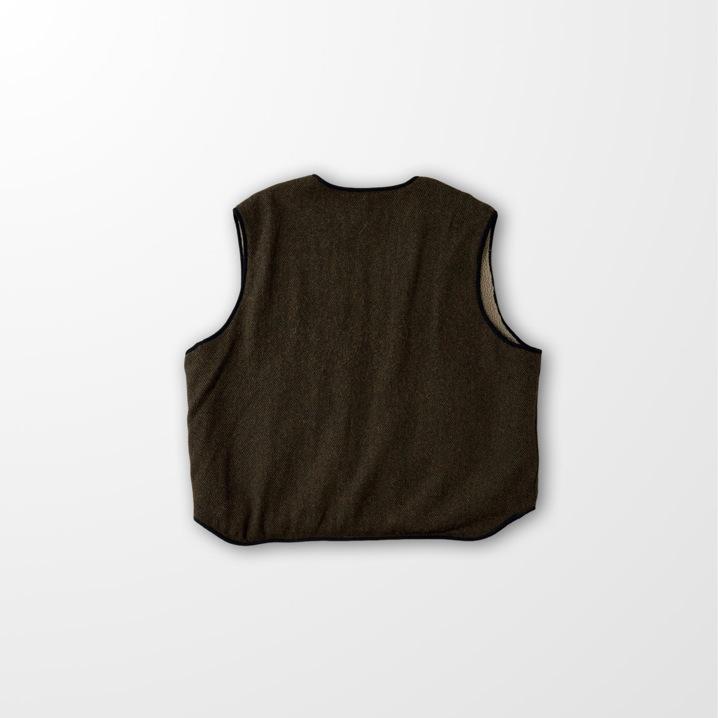 Woolrich Wool Blend Fleece Lined Vest – Brown L