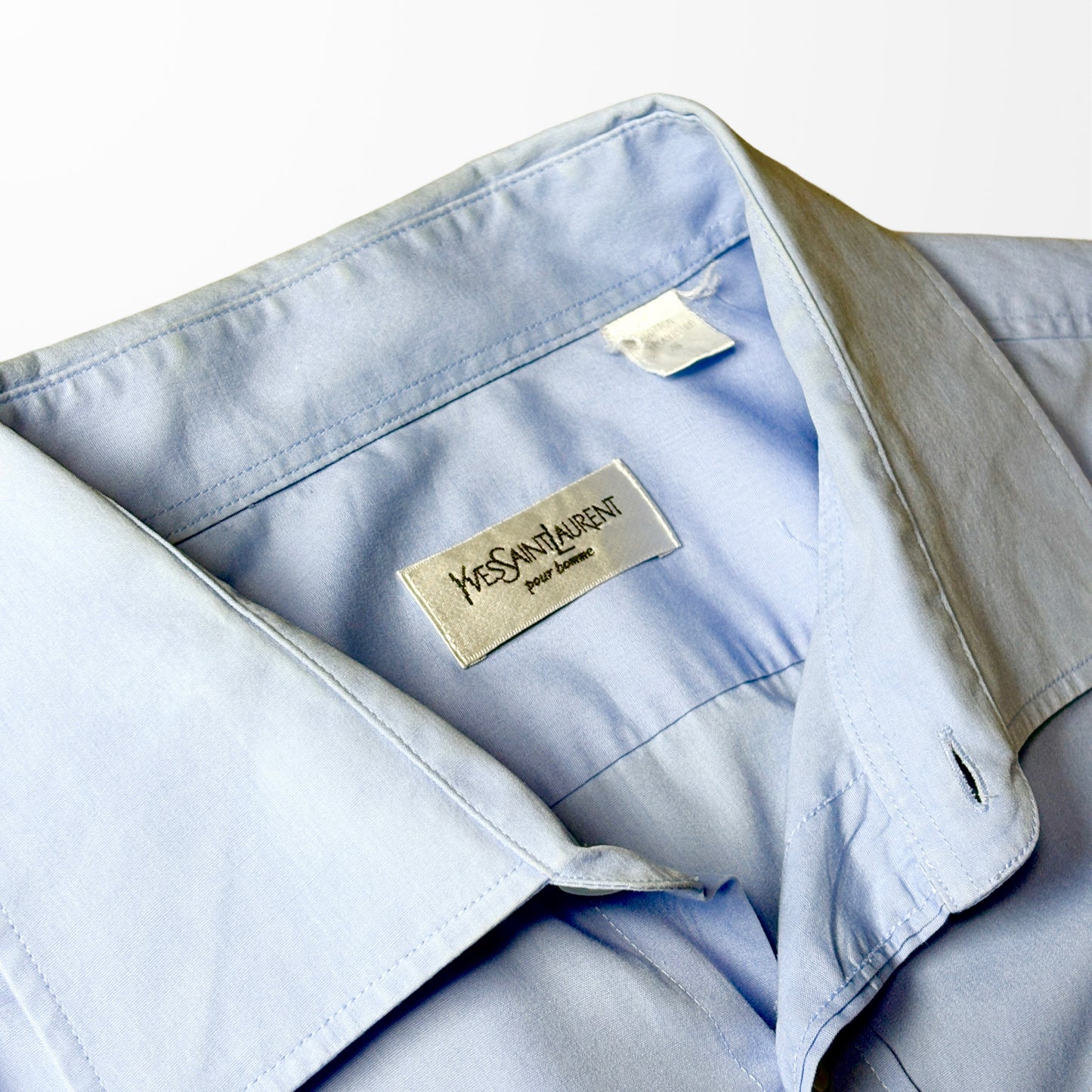 Yves Saint Laurent Light Blue Dress Shirt – Classic Minimalism