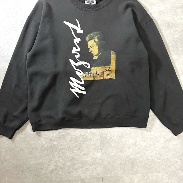 Lee Mozart Graphic Sweatshirt Black USA Made – XL