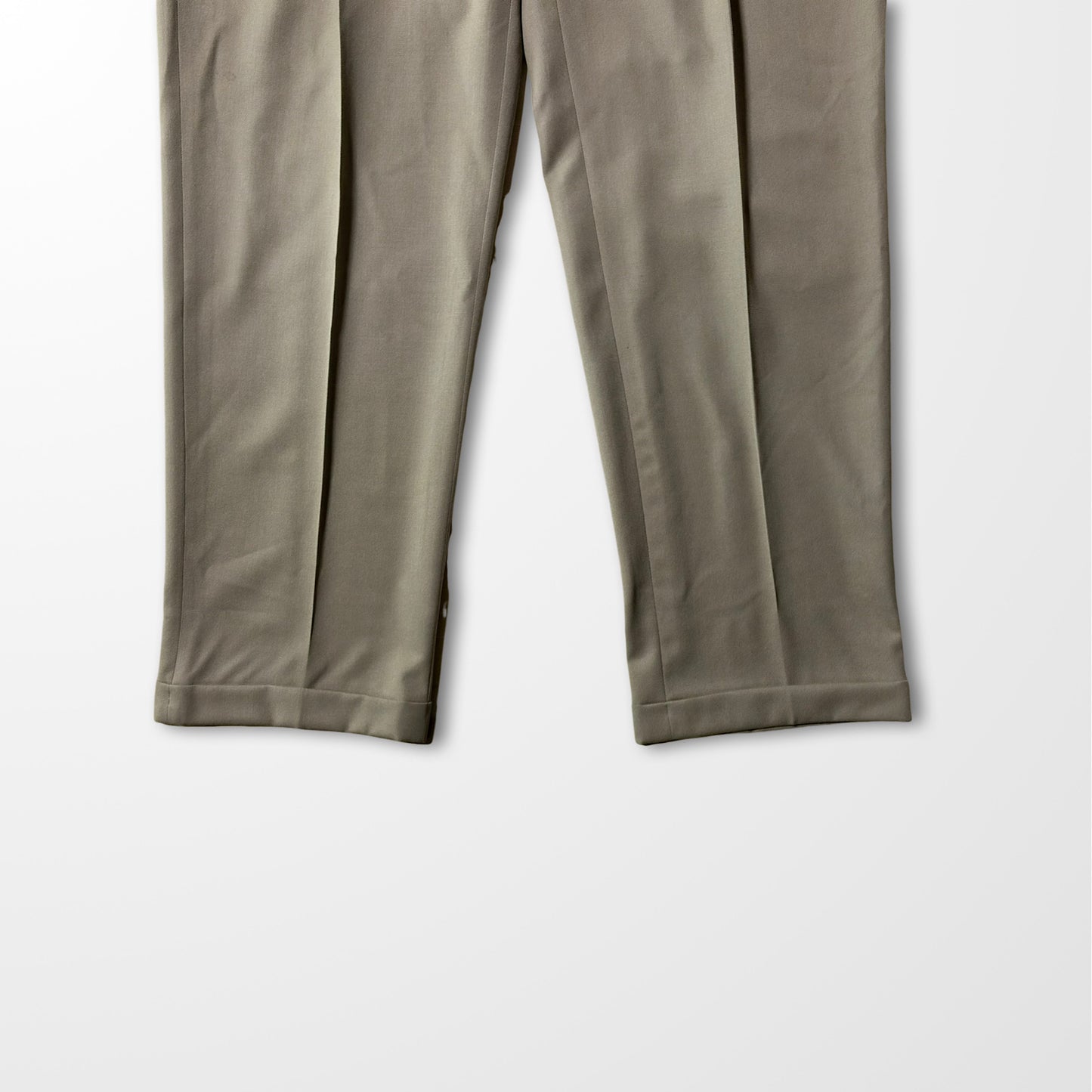Givenchy 3-Tuck Wide Trousers – Beige × Khaki, Vintage Luxury