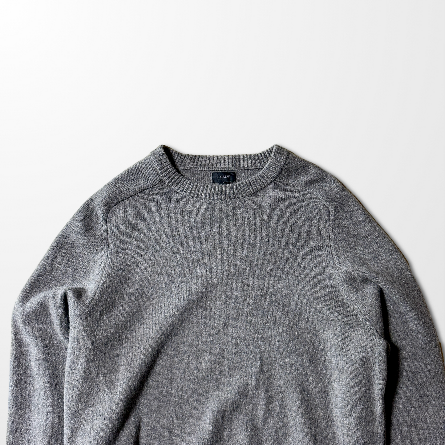 J.CREW 100% Lambswool Crewneck Sweater – Heather Gray – L