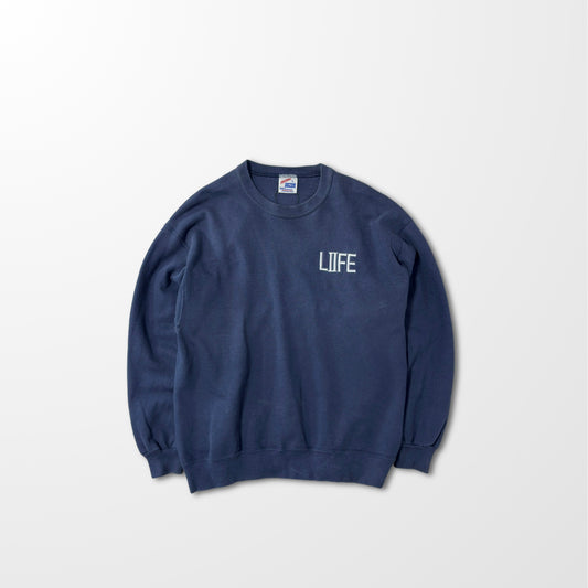 Jerzees LIFE Embroidered Sweatshirt – Navy L