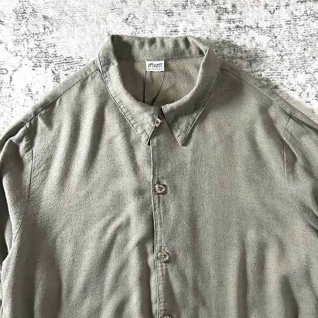 Linen Short Jacket Olive Relaxed Fit – L - CP SHADES