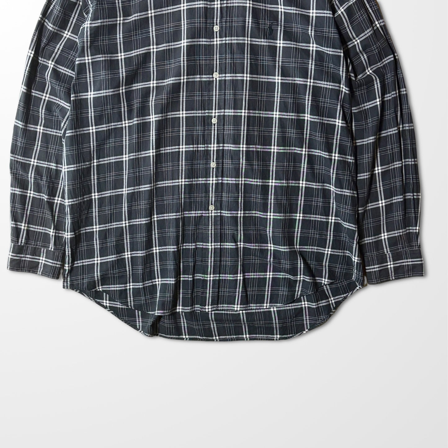 Ralph Lauren Golf Cotton Black Check Shirt – XL