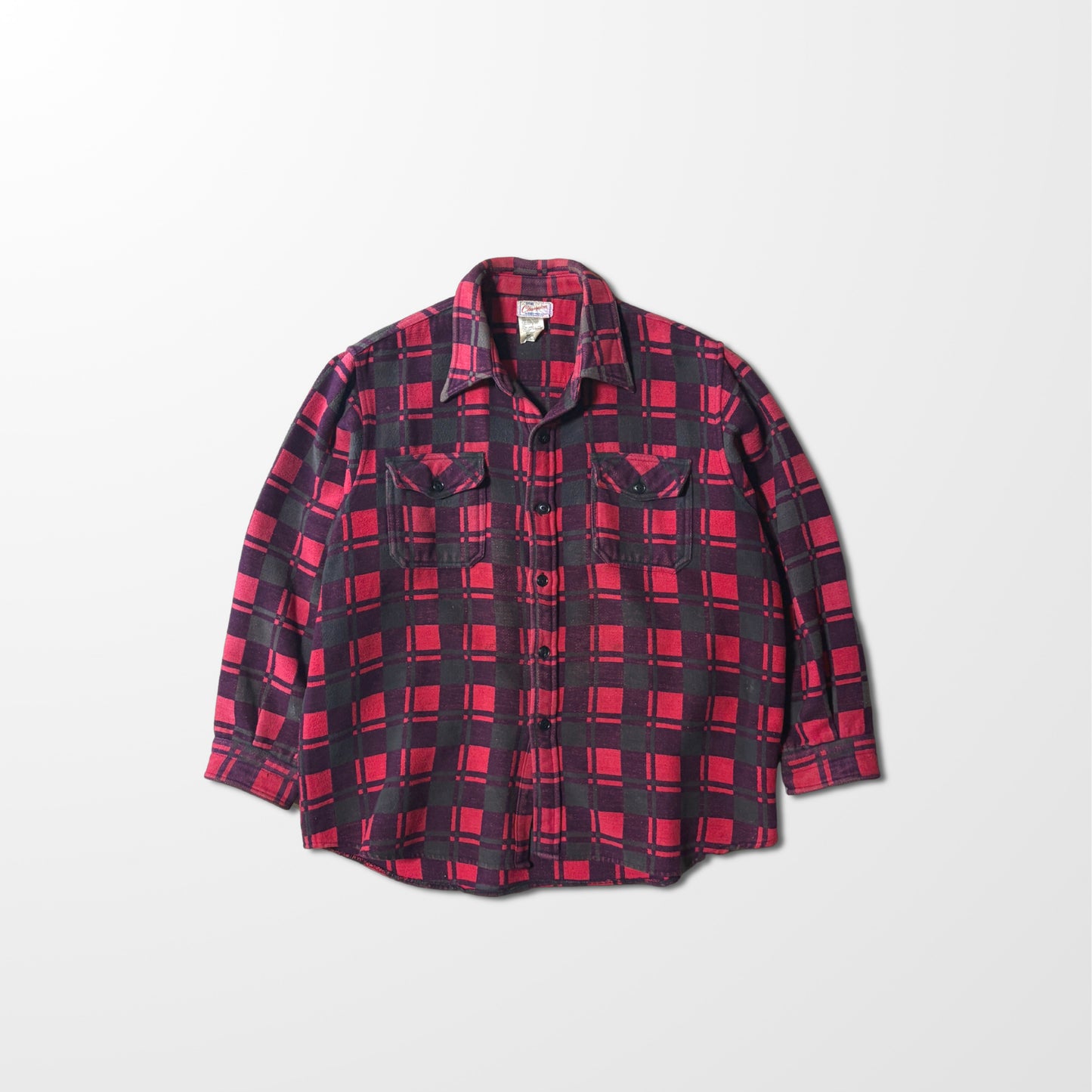 Cotton Flannel Red Black Check Shirt
