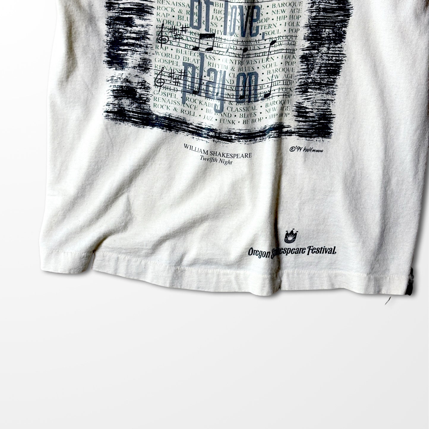 Shakespeare quote T-shirt / Oregon Festival / music × typography