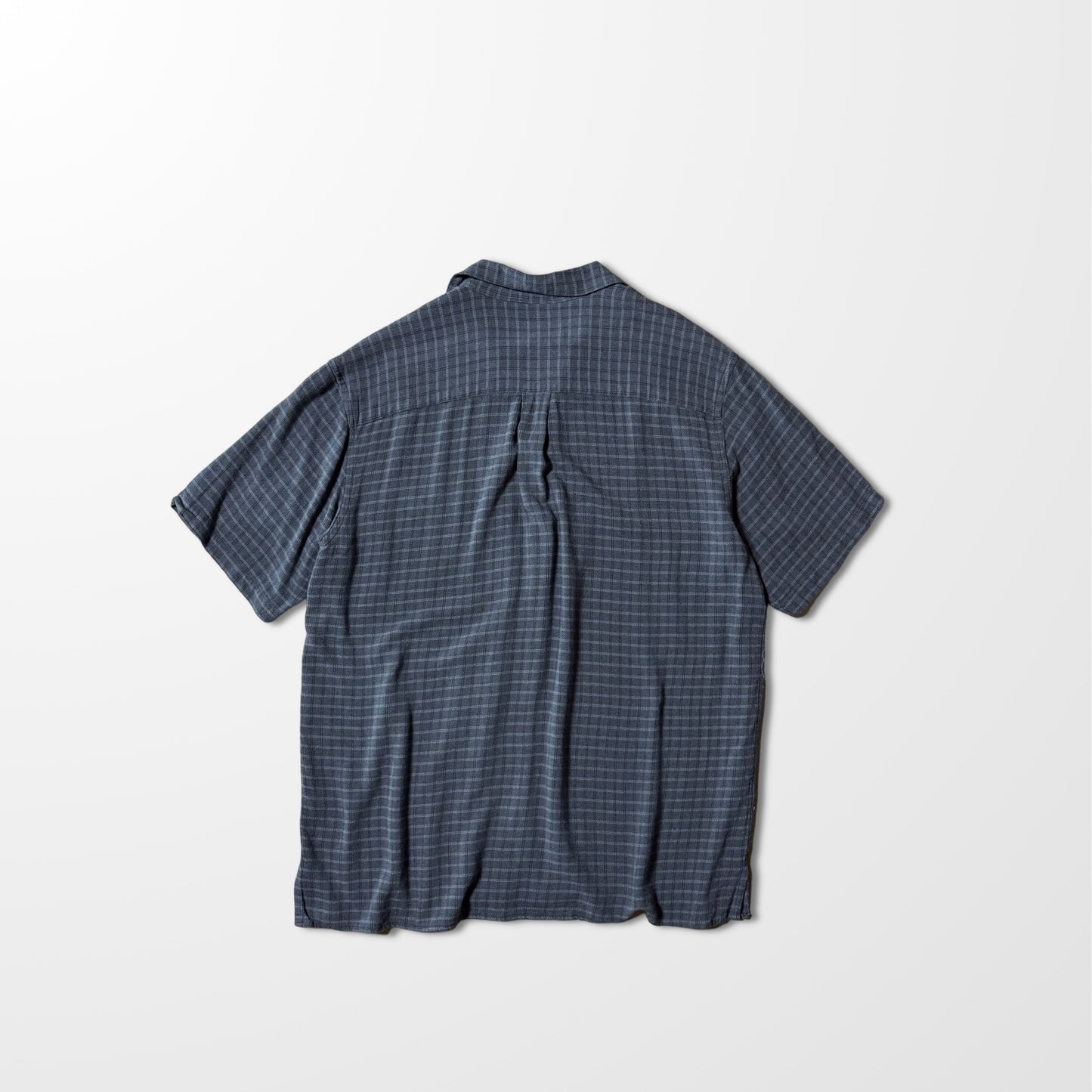 Perry Ellis Rayon Rayon　100％ Check Shirt　Open　