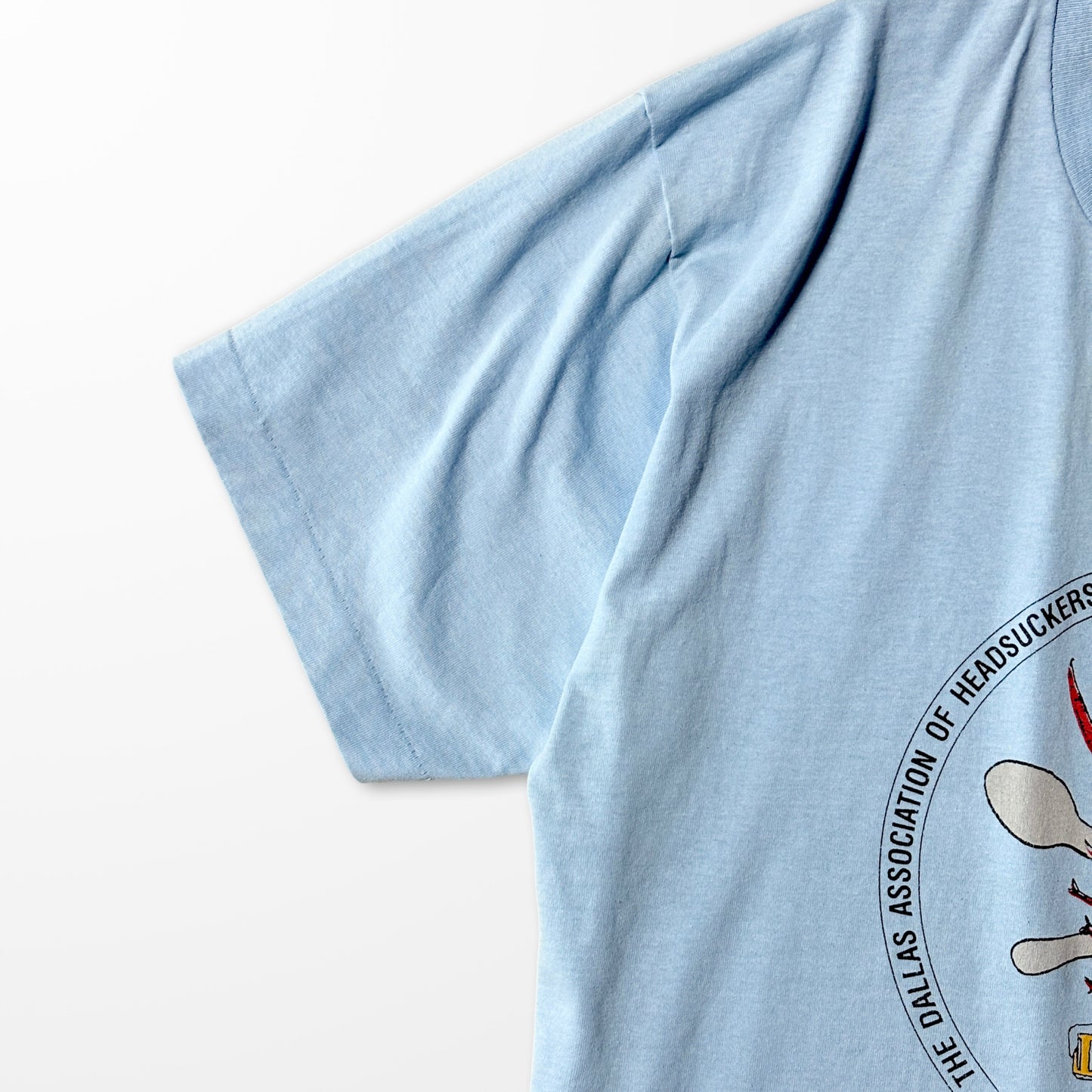 Crawfish Beer Club Tee / Light Blue Humorous Graphic T-shirt