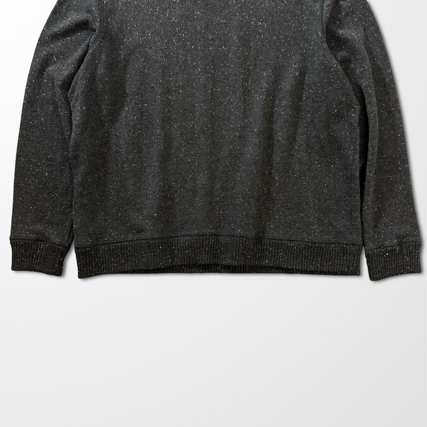 Lands’ End Speckled Knit Sweatshirt – XL / Charcoal