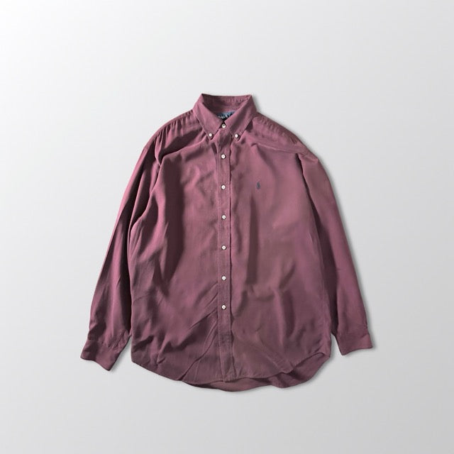 Ralph Lauren Burgundy Silk Blend Shirt – M