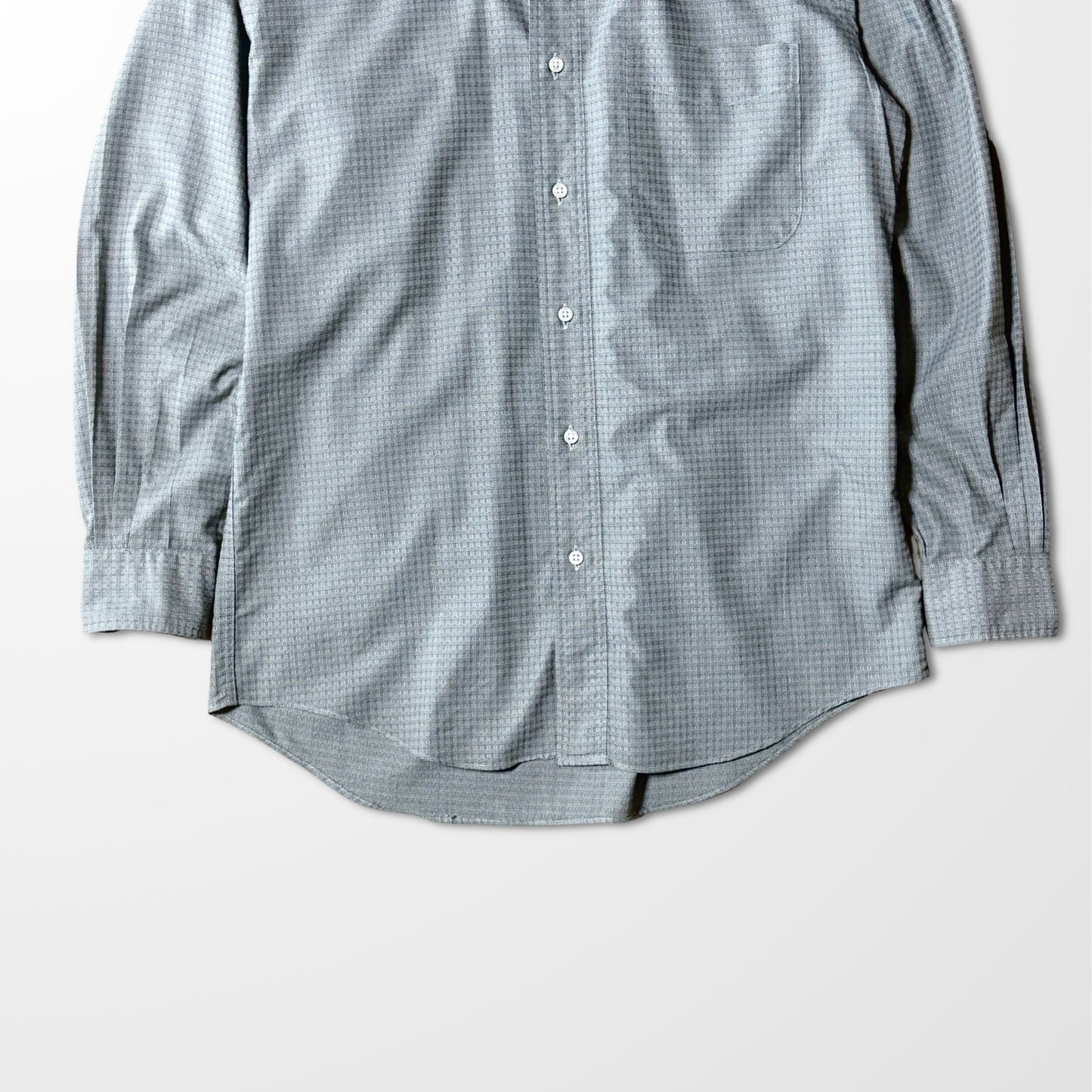 Givenchy Monsieur Textured Grey Pattern Shirt – 46