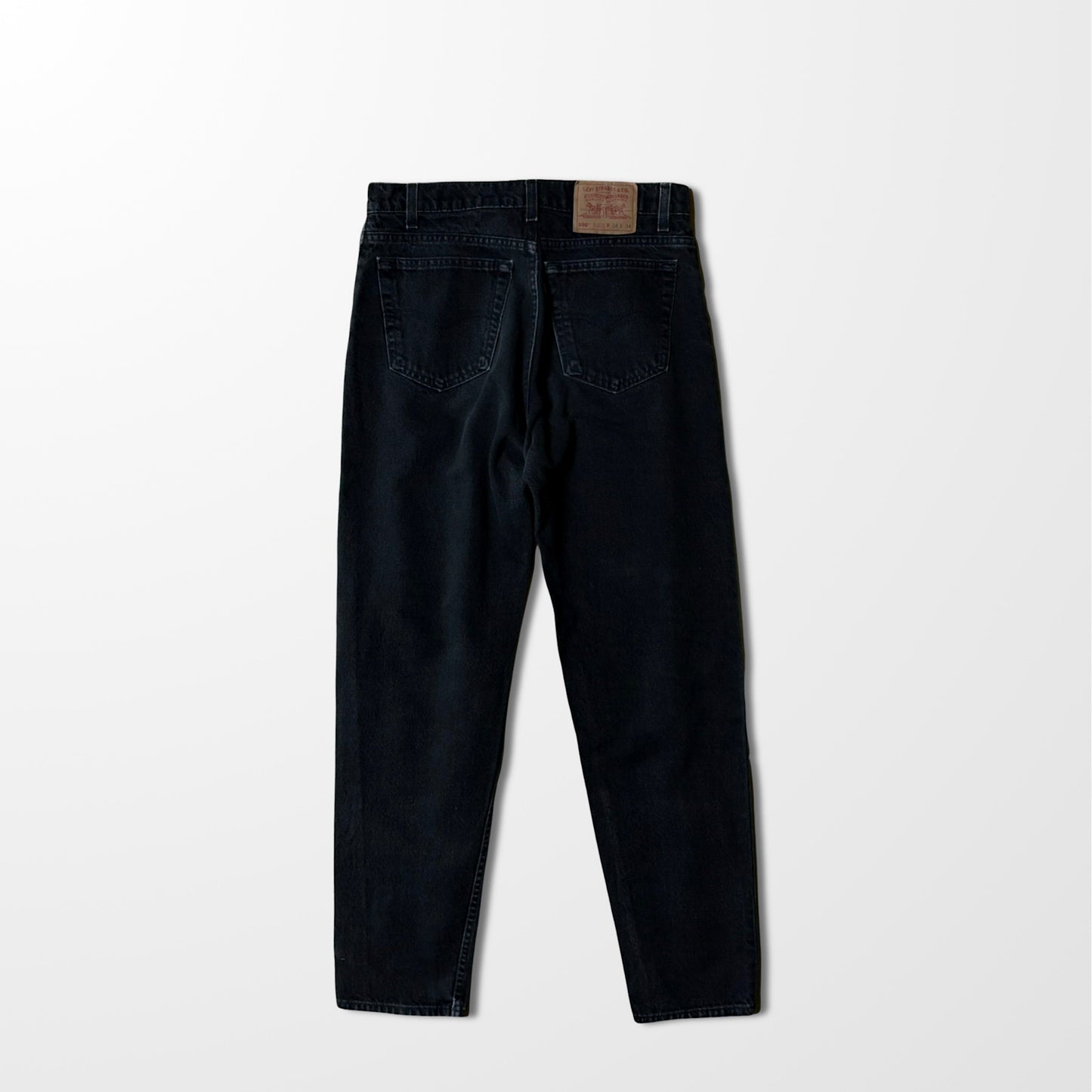 Levi’s 550 Black Tapered Jeans – Made in USA, W34