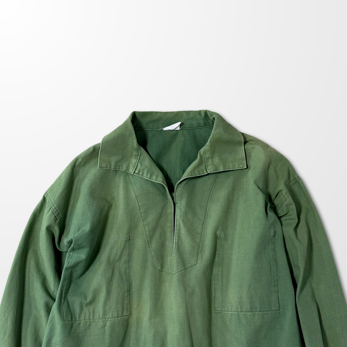 Fisherman's SmockCotton Popover Smock Shirt – Olive Green L
