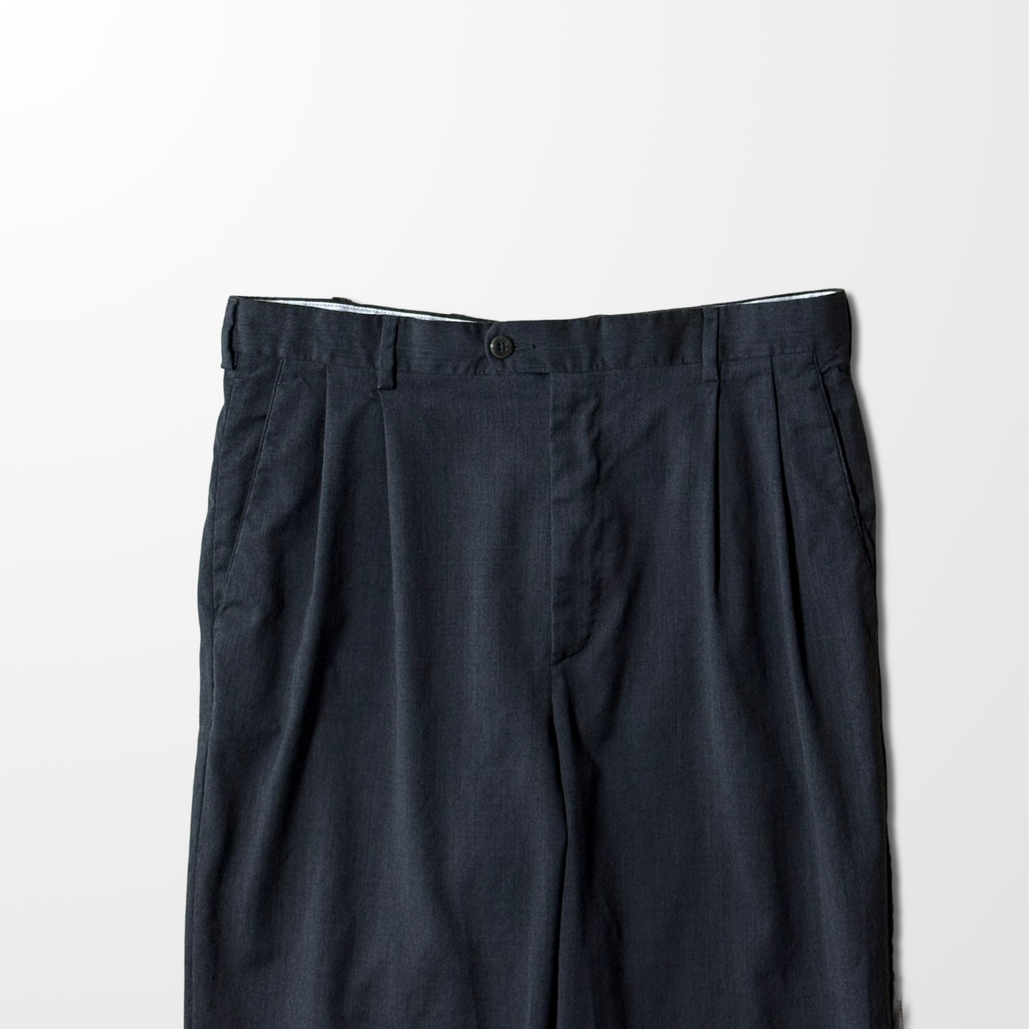 Zanella Wool Pleated Dress Pants –  Charcoal– Size 33