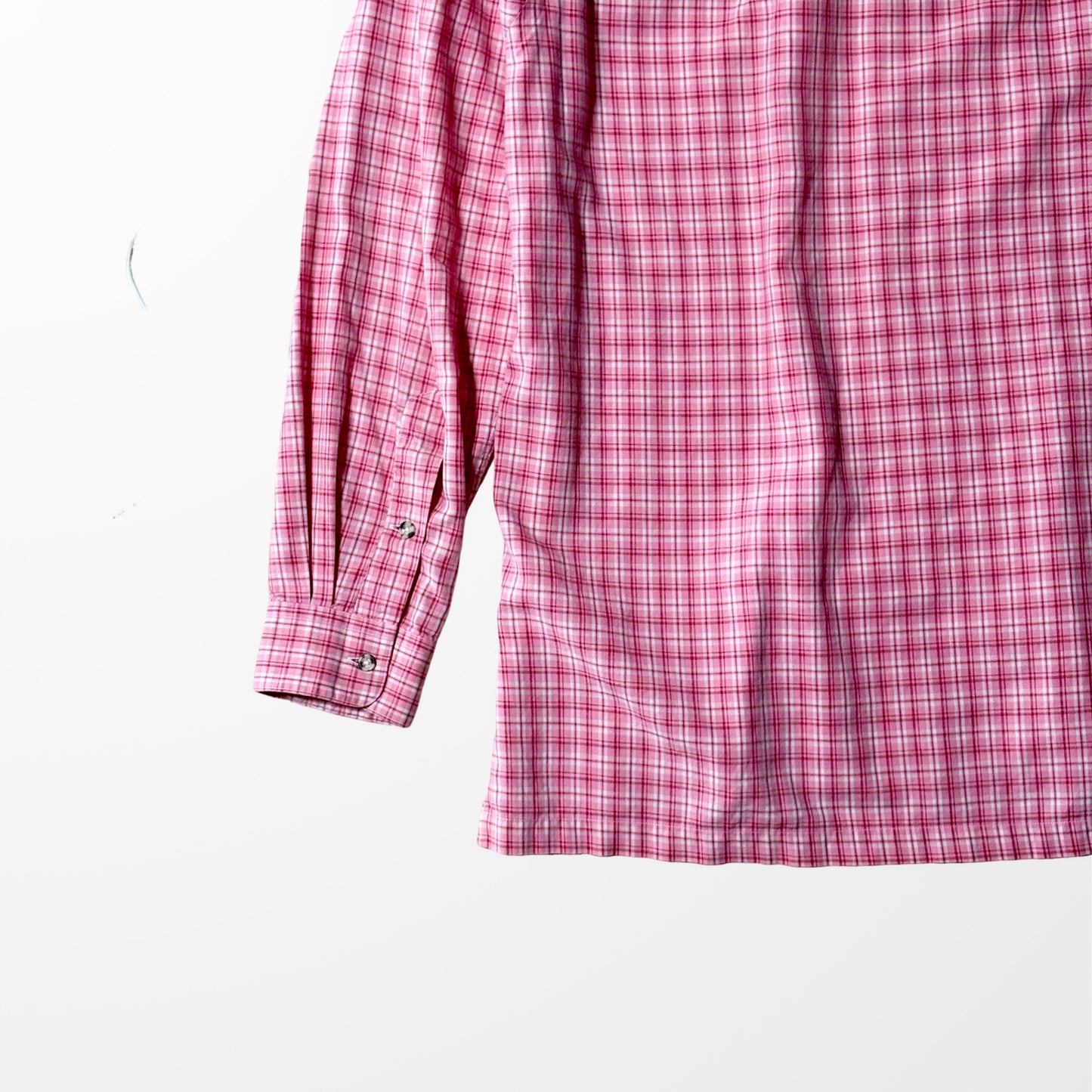 Polo Ralph Lauren Pink Plaid Open Collar Shirt 90s