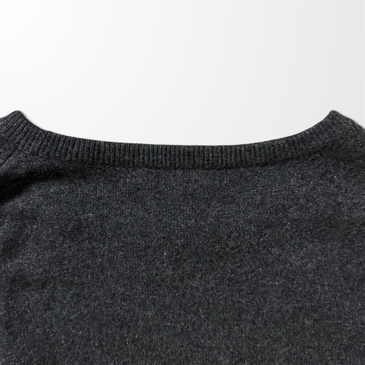 Lands’ End Cashmere Crewneck Knit Sweater – Charcoal Gray / XL