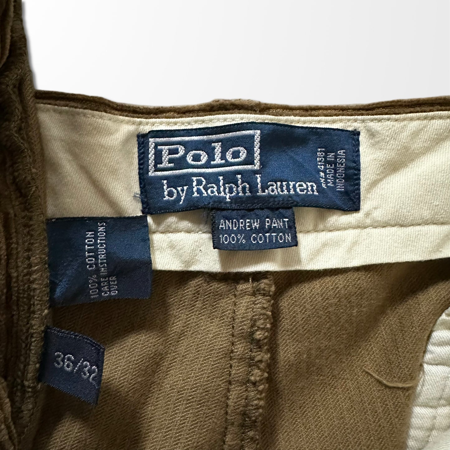 Polo Ralph Lauren Andrew Corduroy Pants – 38×34, Dark Brown