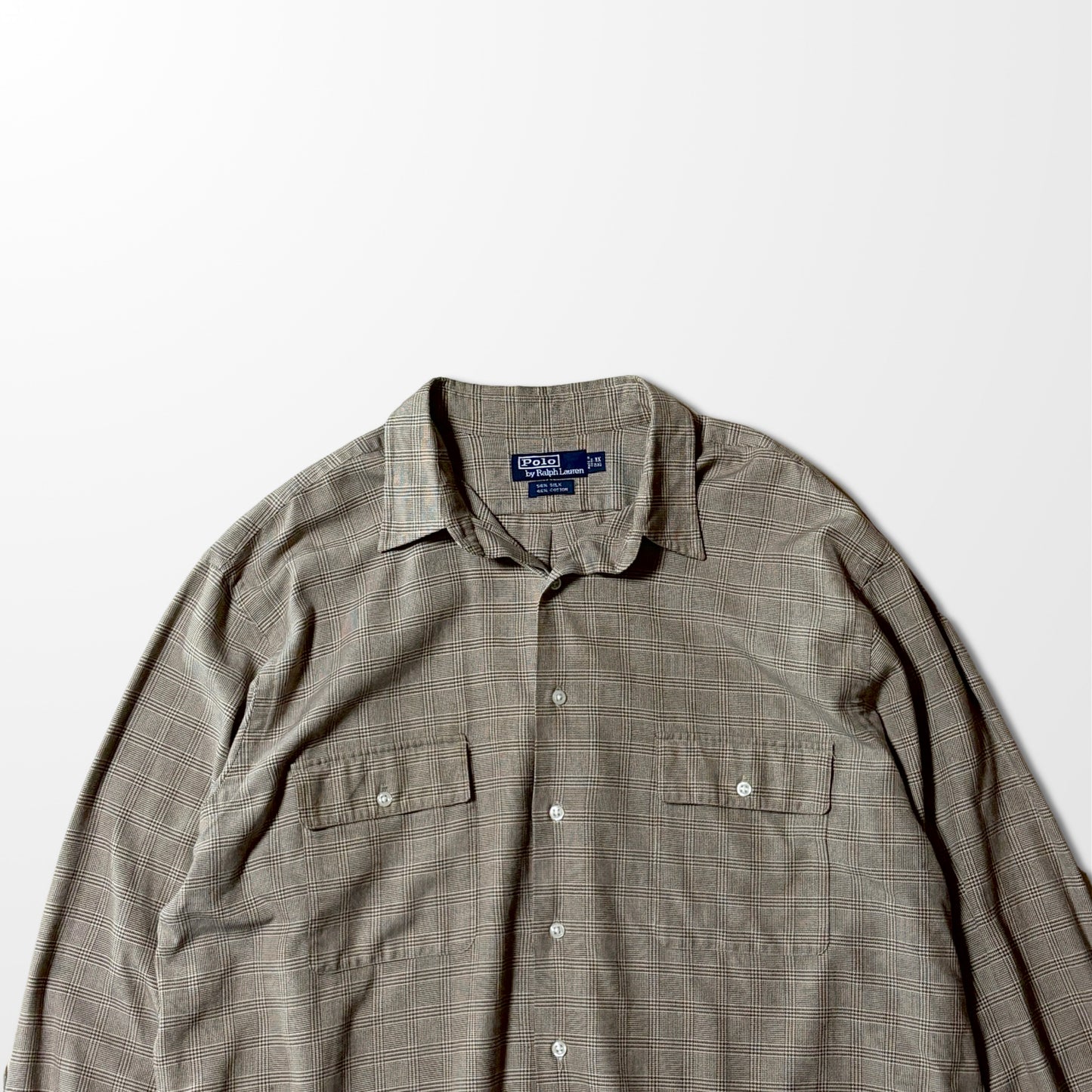 Silk Blend Glen Check Shirt by POLO Ralph Lauren