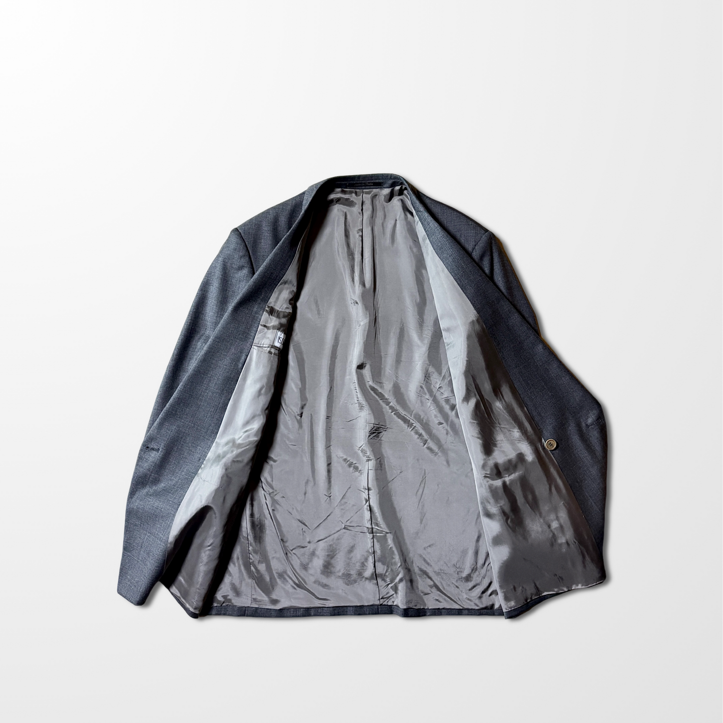 Made in Italy　-　Double-Breasted Jacket – Charcoal Gray 　‐　Wool