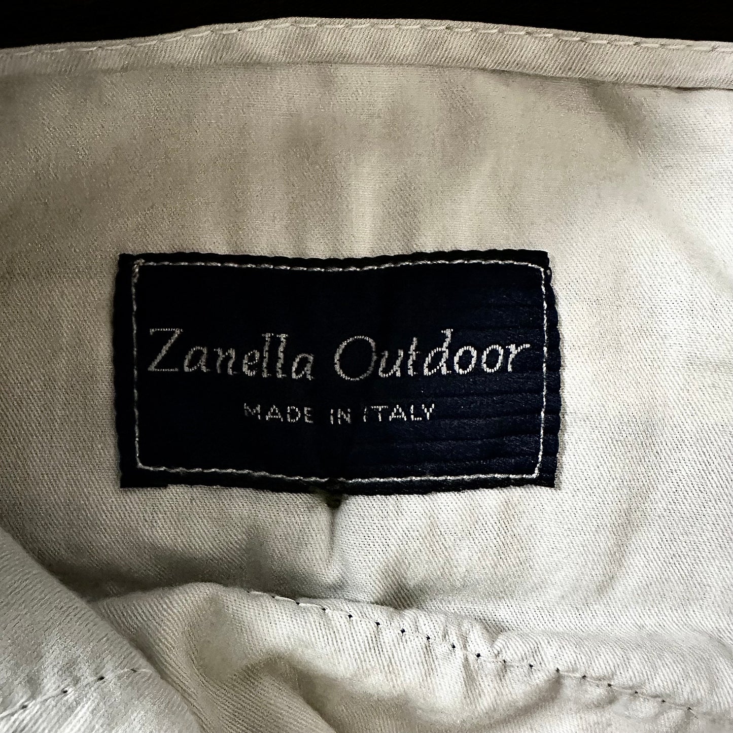 Zanella Outdoor Rayon Silk Pleated Trousers – Dark Olive – W36  Made In Italy