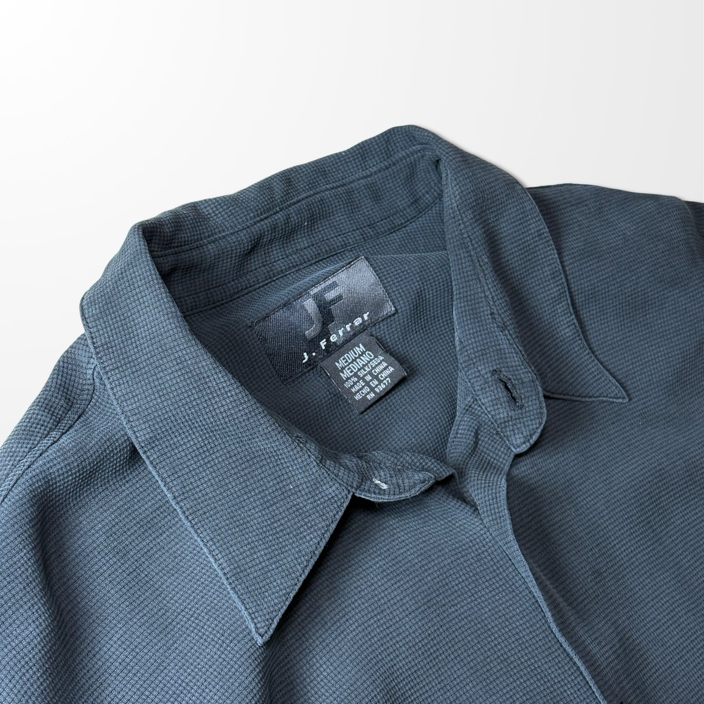 Silk Flap Shirt – Charcoal Black MEDIUM