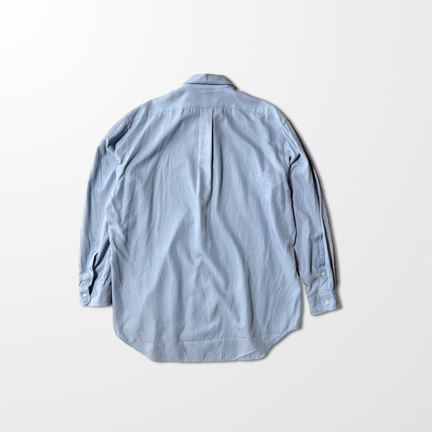 Ralph Lauren Silk Cotton Blend Blue Shirt – L