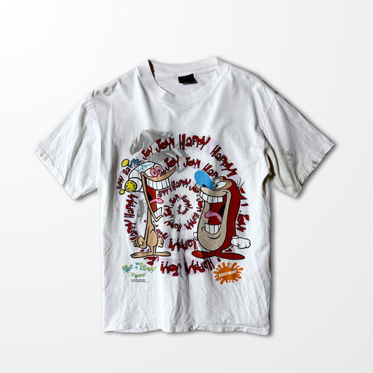 Ren & Stimpy “Happy Happy Joy Joy” Splash-Fade Tee