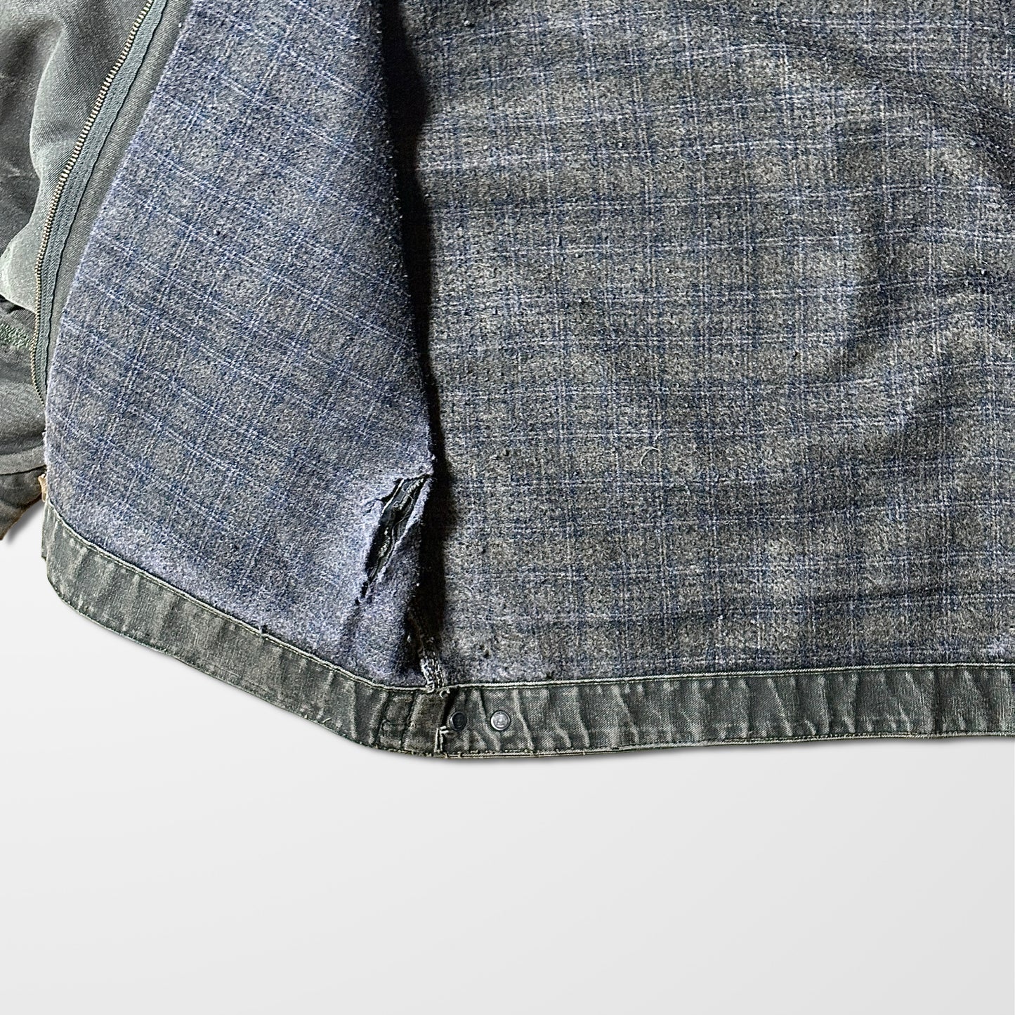 Carhartt Detroit Jacket – Moss Green, Blanket Lined, Vintage L