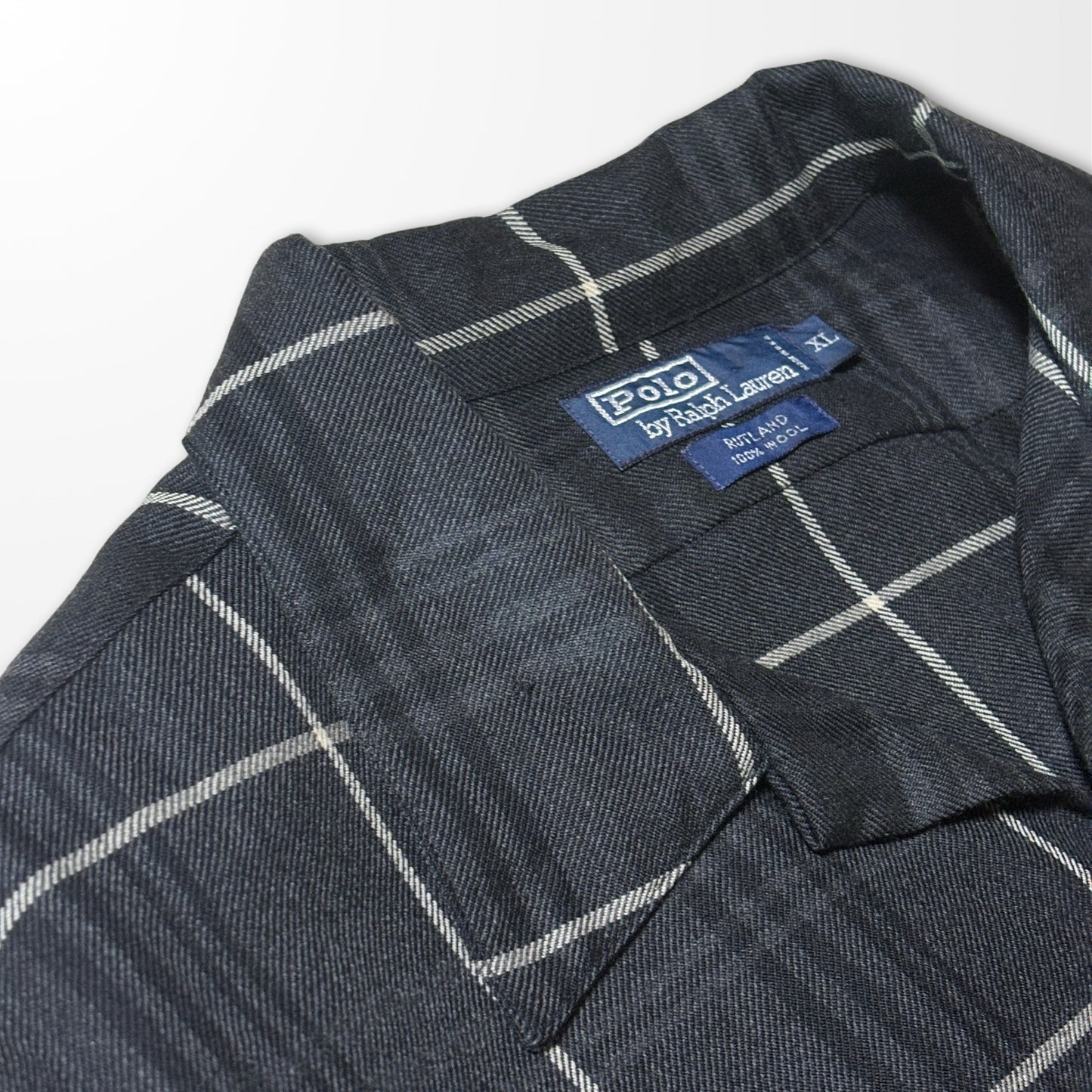 Polo by Ralph Lauren Wool Open Collar Shirt - XL-RUTLAND