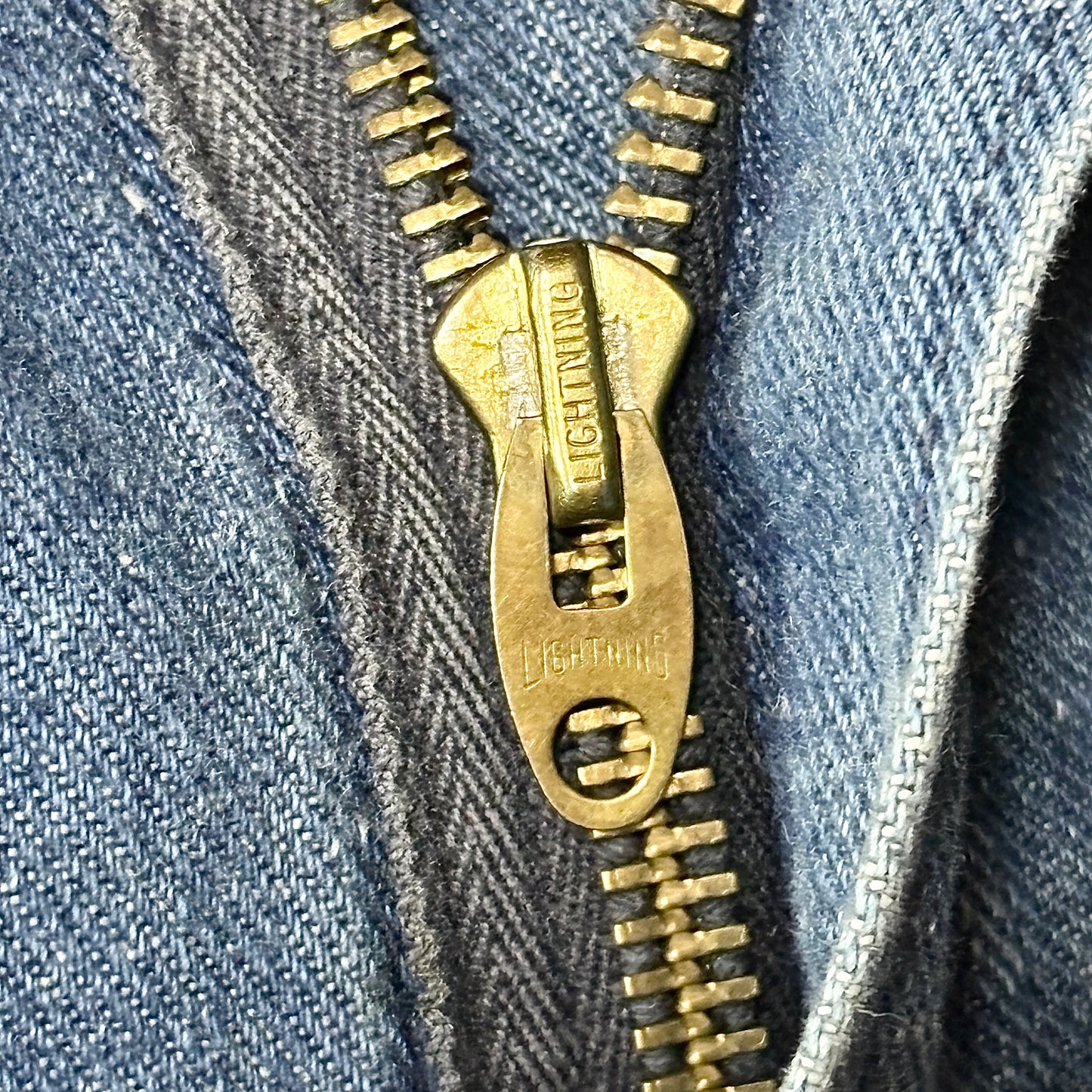 1970s Vintage Denim Work Pants – Blue, Distressed