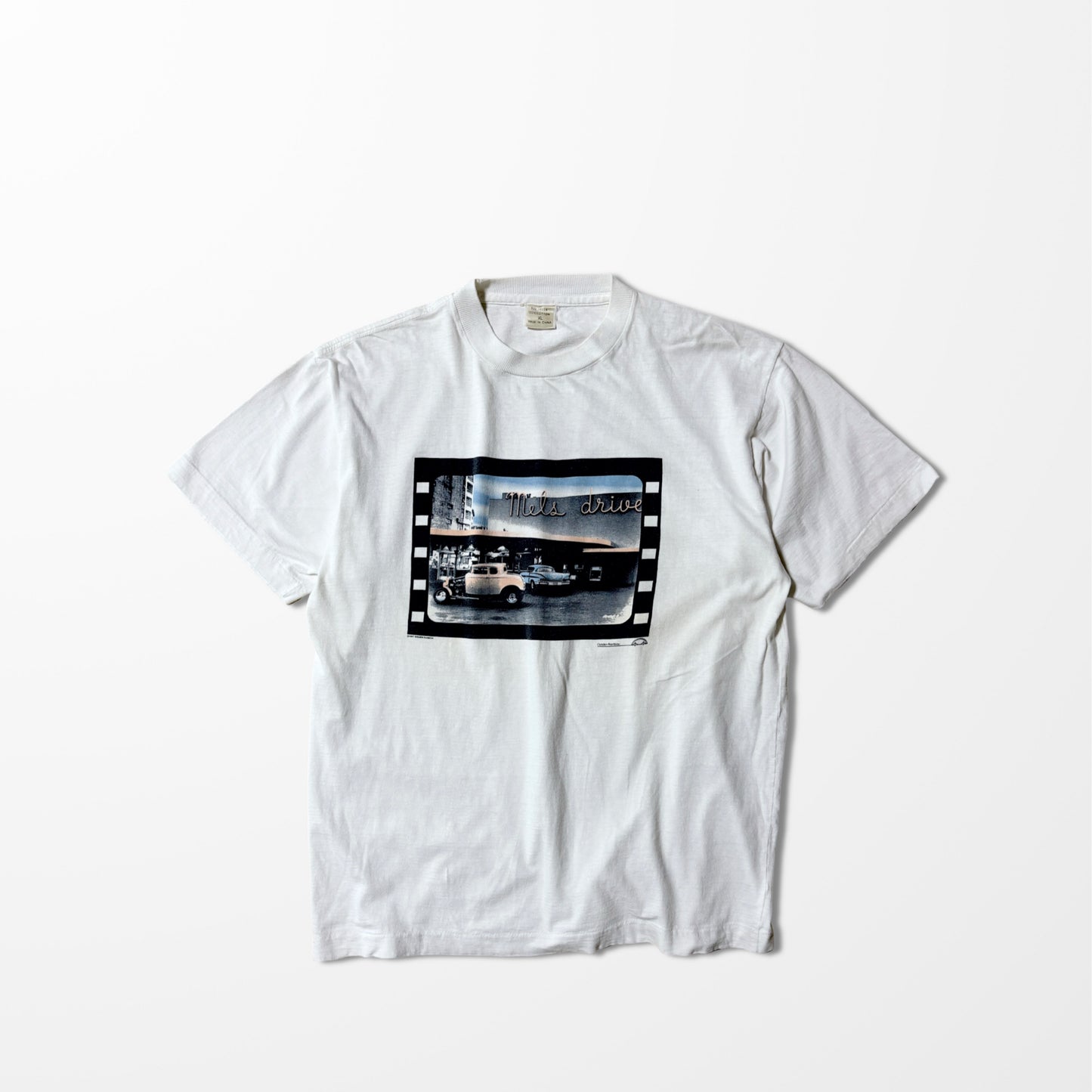 Retro Drive-In Photo Tee – American Diner Mood