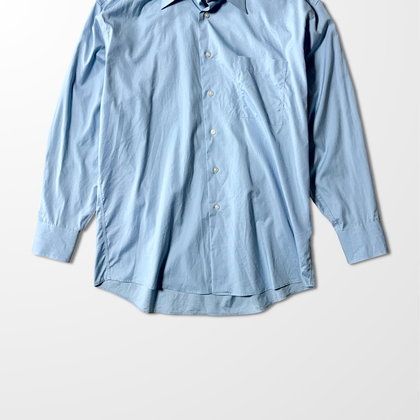 Cotton Blend Light Blue Shirt Calvin Klein  – L