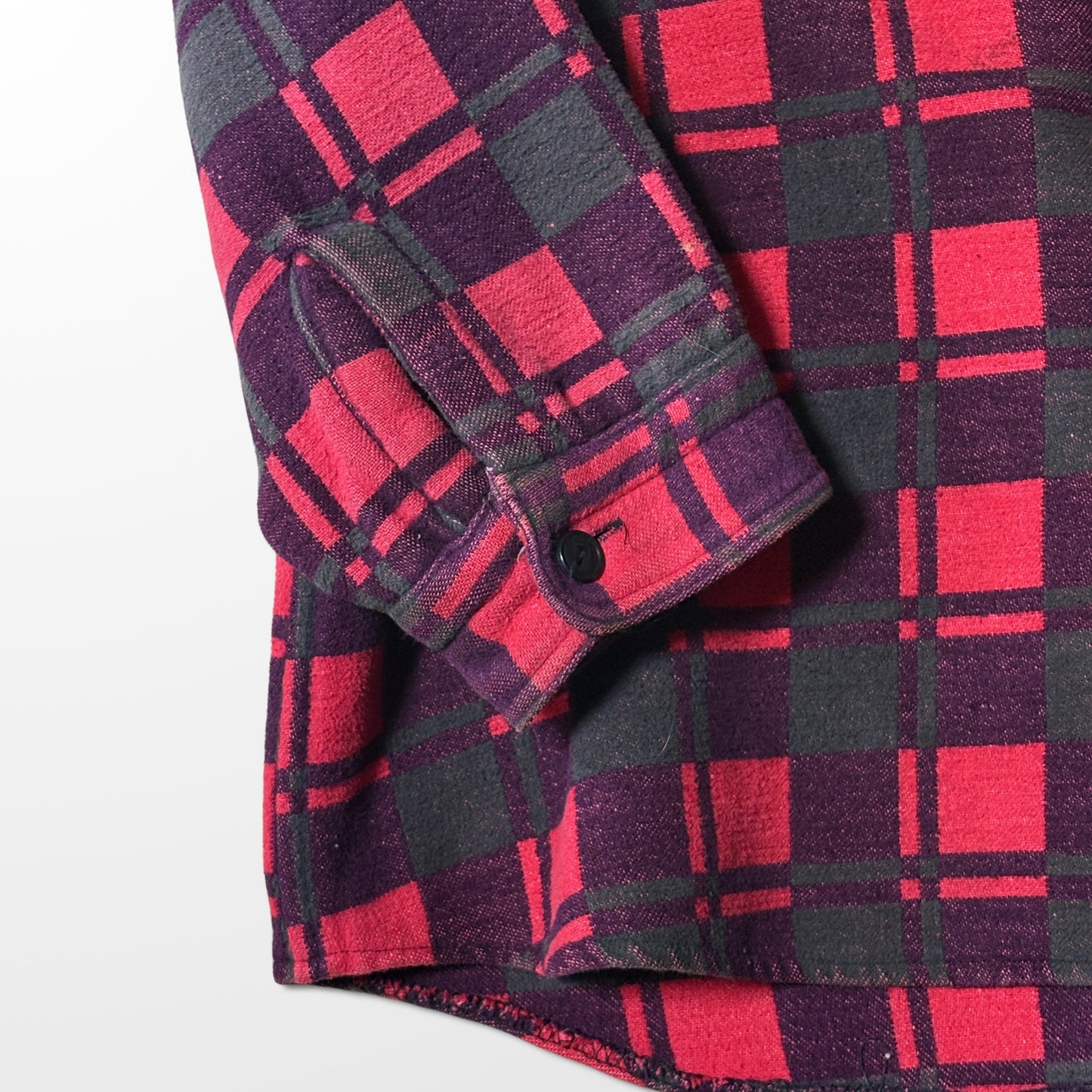 Cotton Flannel Red Black Check Shirt