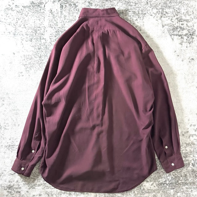 Ralph Lauren Burgundy Silk Blend Shirt – M