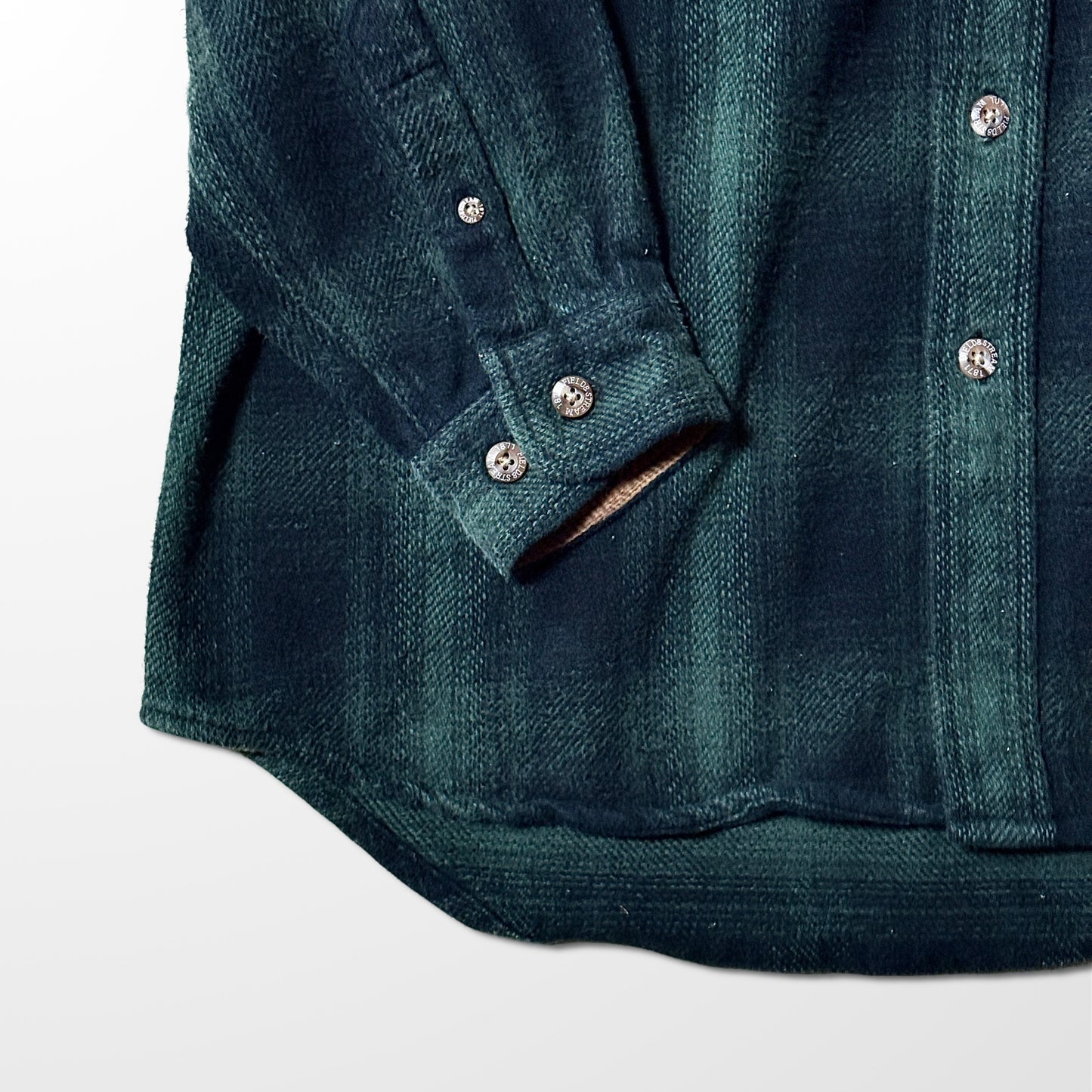 Flannel Cotton Green Check Shirt Jacket – L