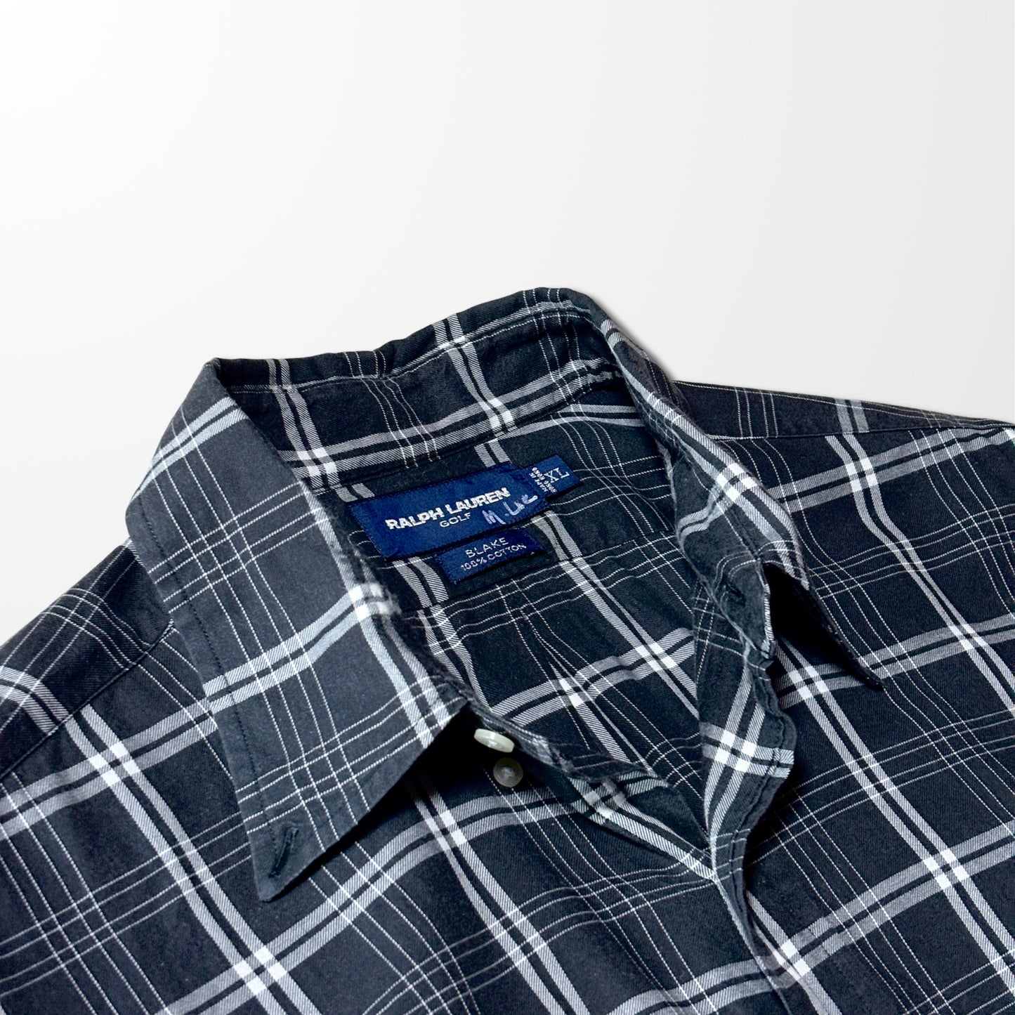 Ralph Lauren  Cotton Black Check Shirt – XL