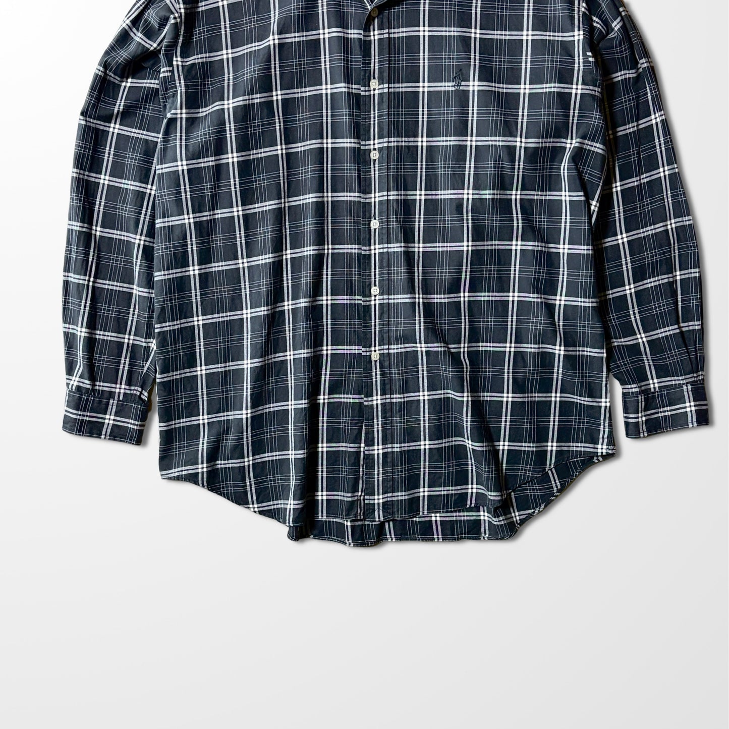 Ralph Lauren  Cotton Black Check Shirt – XL