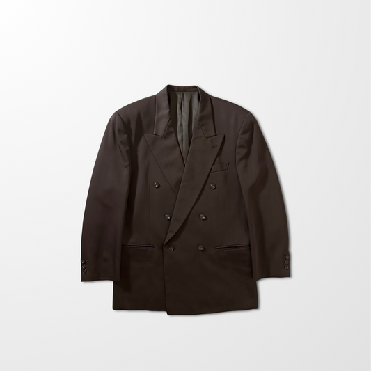 Double Breasted Jacket – Dark Brown – Size M