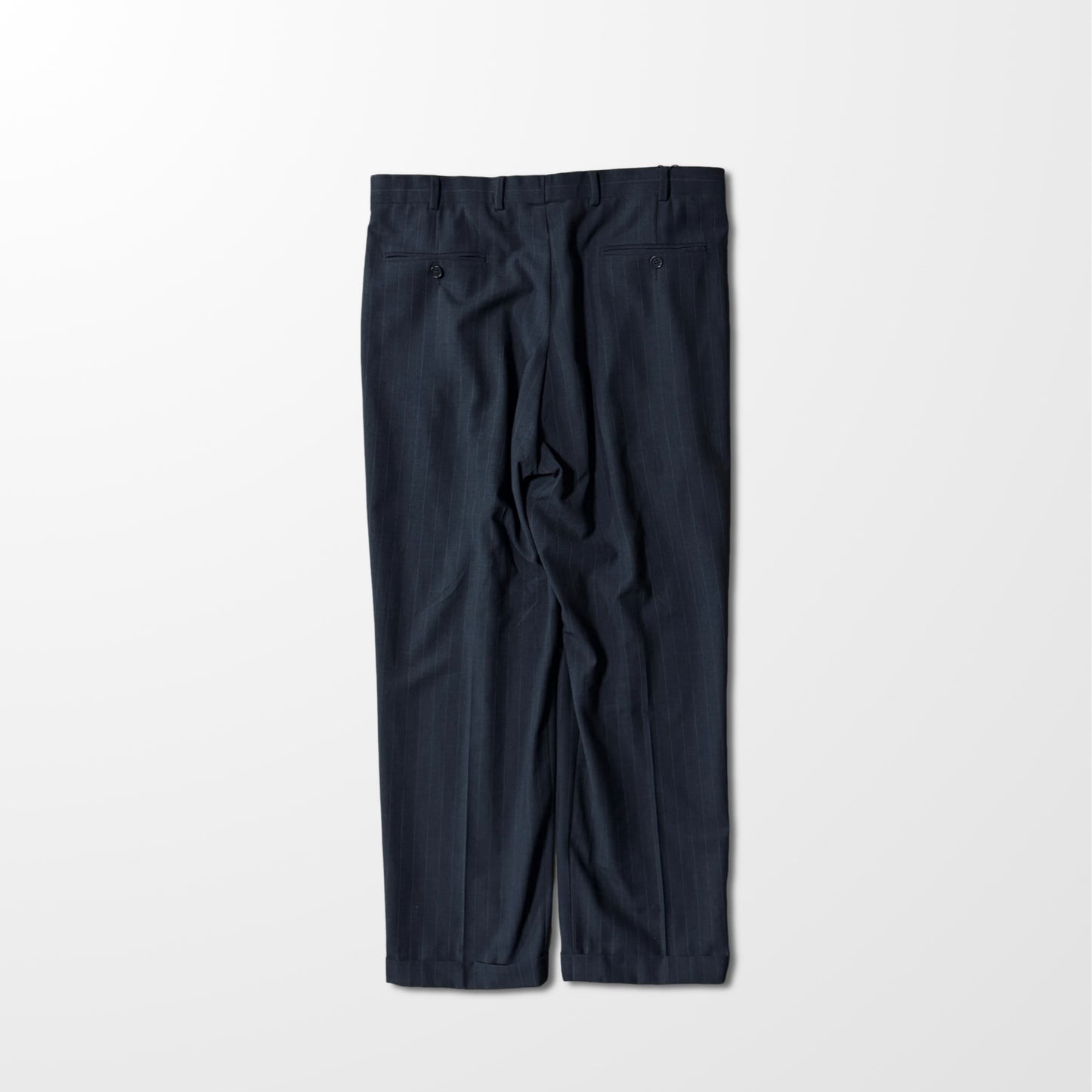 Brooks Brothers Pinstripe Trousers – Charcoal Gray, W36 L31