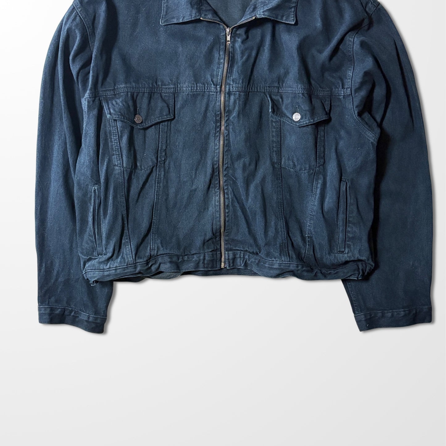 Trucker  Zip  Jacket Black – 4X