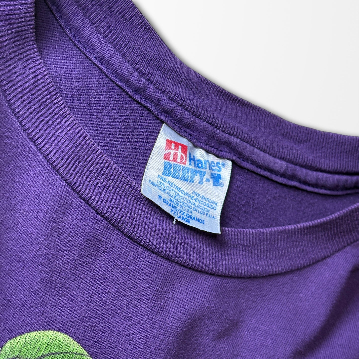 Faded Purple T-shirt / tropical frog graphic / Made in USA