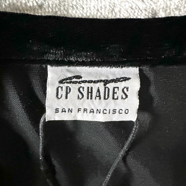 Black Rayon Velvet Shirt Jacket Relaxed Fit – M - CP SHADES