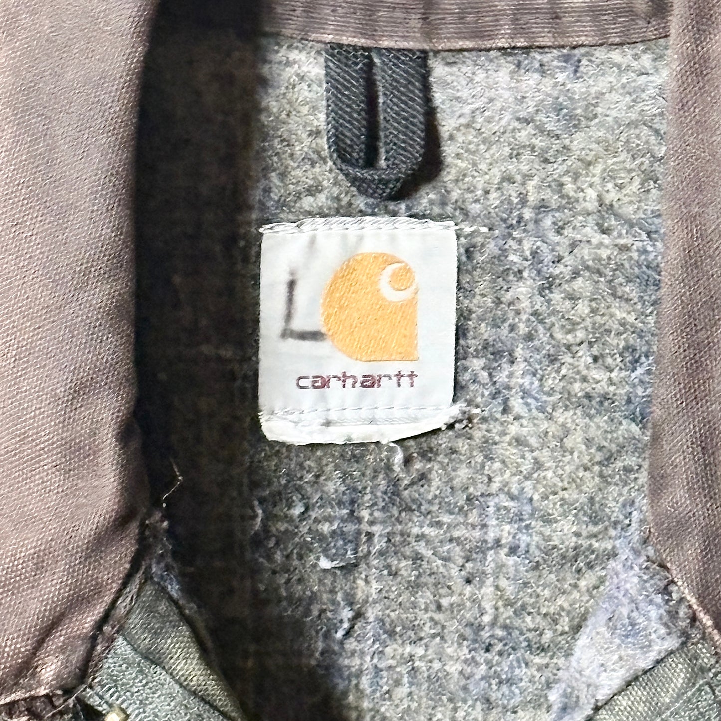 Carhartt Detroit Jacket – Moss Green, Blanket Lined, Vintage L