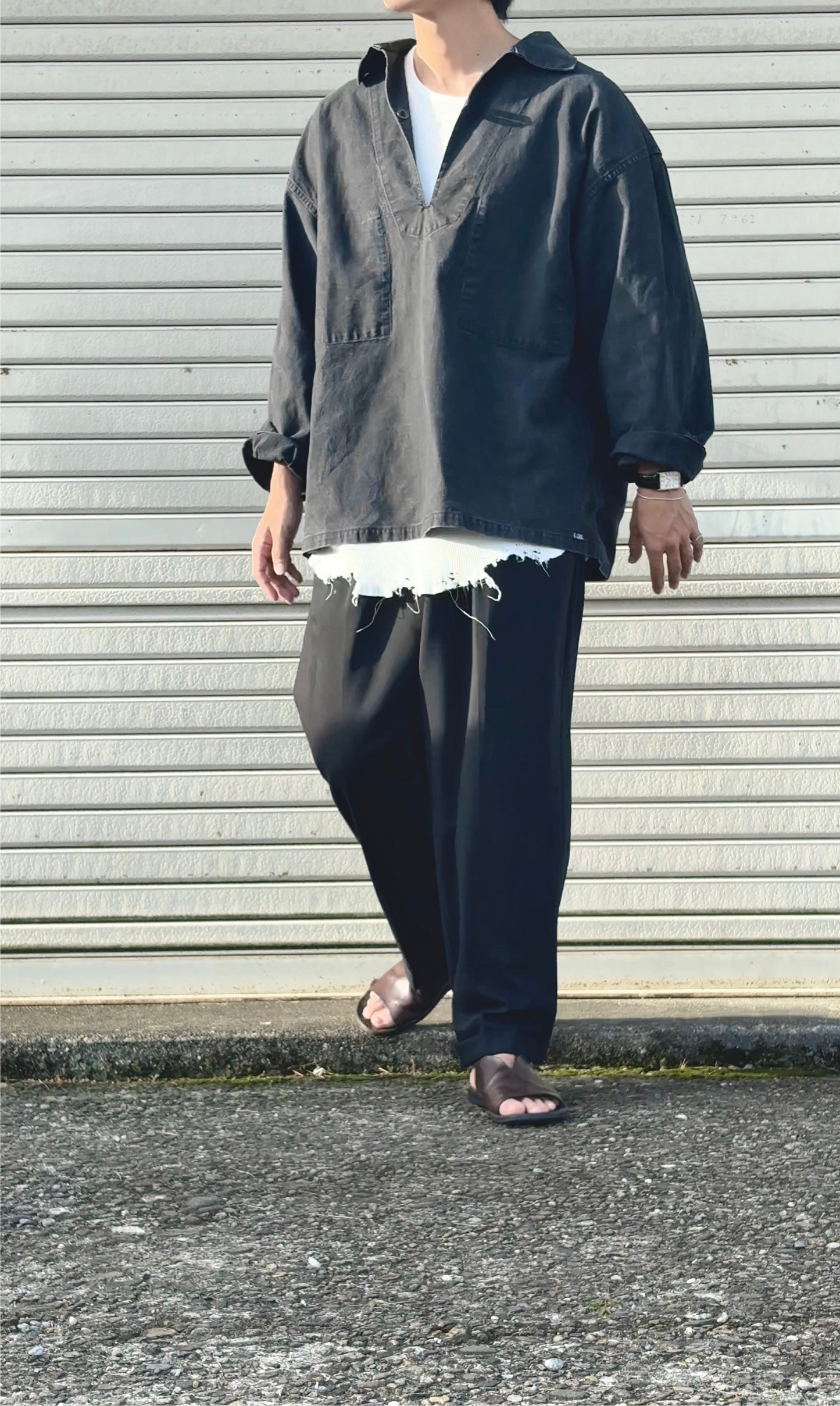 4Tack Wide Pants – Black – Zanella-Size 34