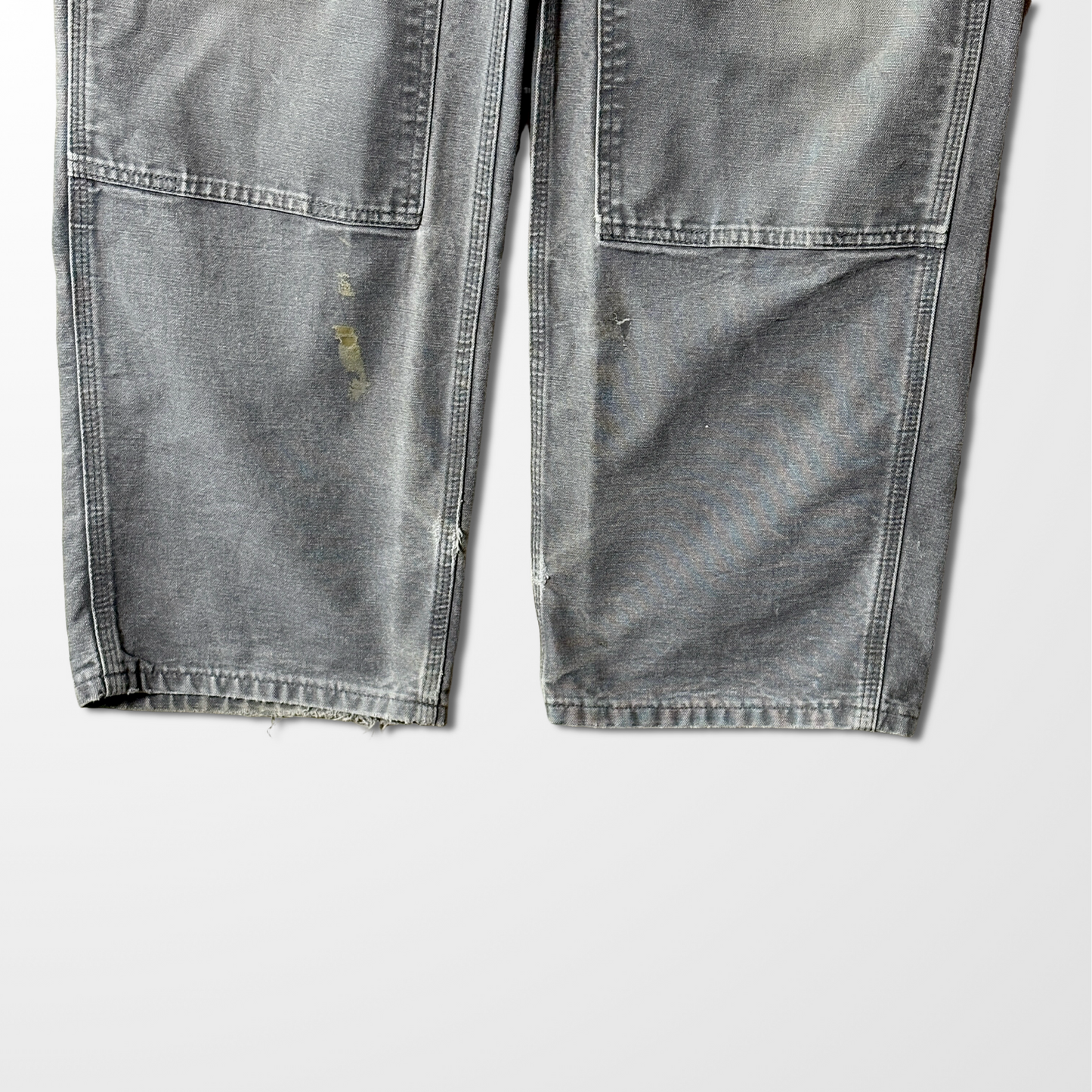Carhartt Gray Double Knee Work Pants – W36　Cotton USA Made
