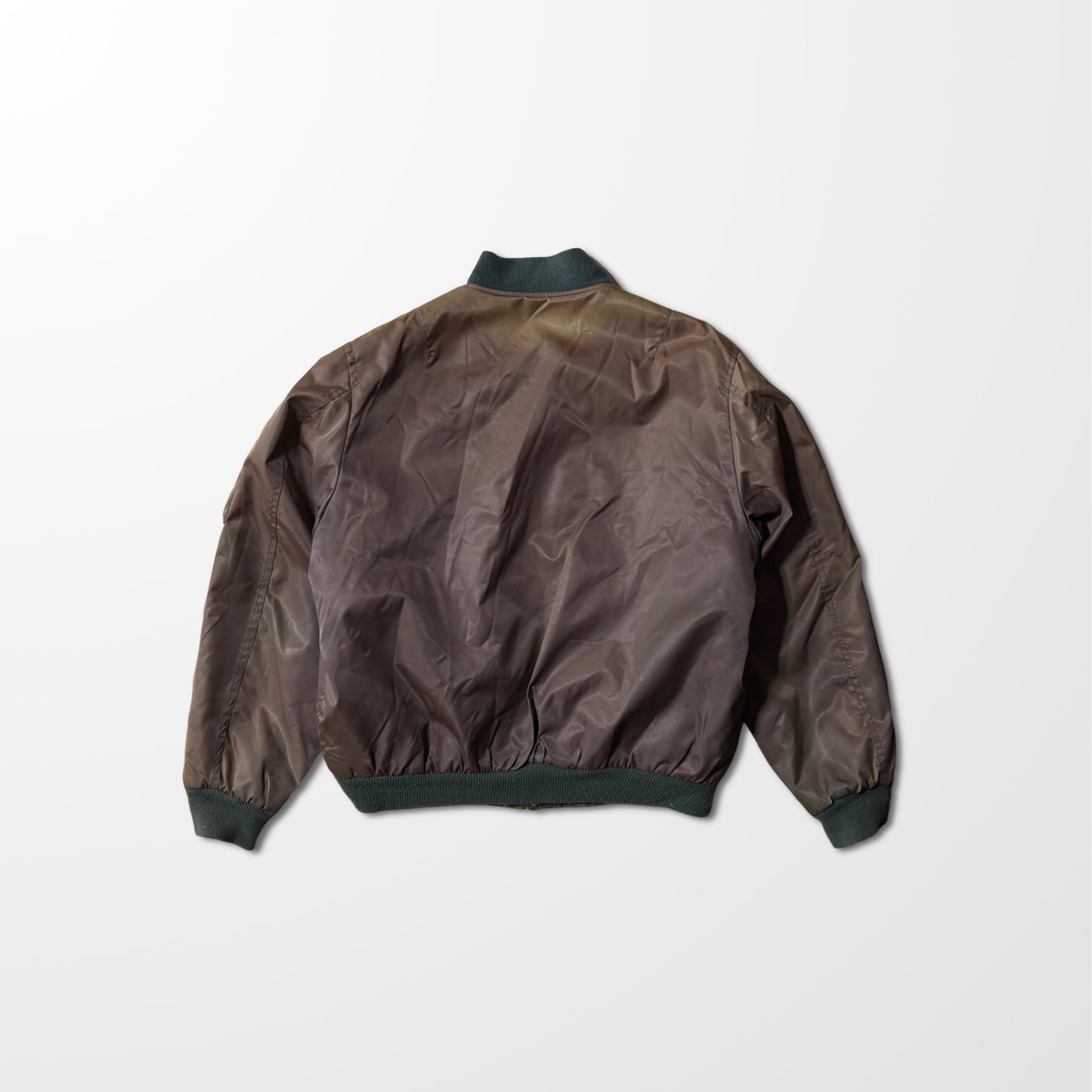 Vintage 60s–70s MA-1 Flight Jacket, TALON Zipper – M