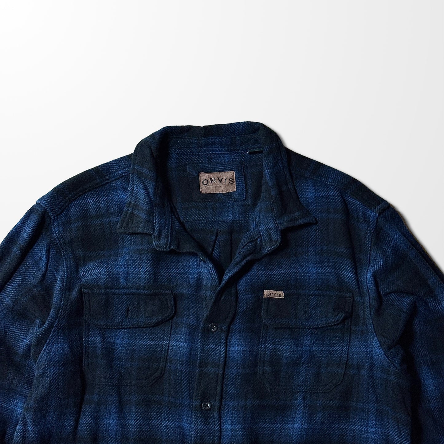 Blue Check Flannel Shirt – XL