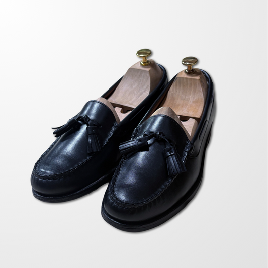 Allen Edmonds Naples Leather Tassel Loafers – Black / US 9D