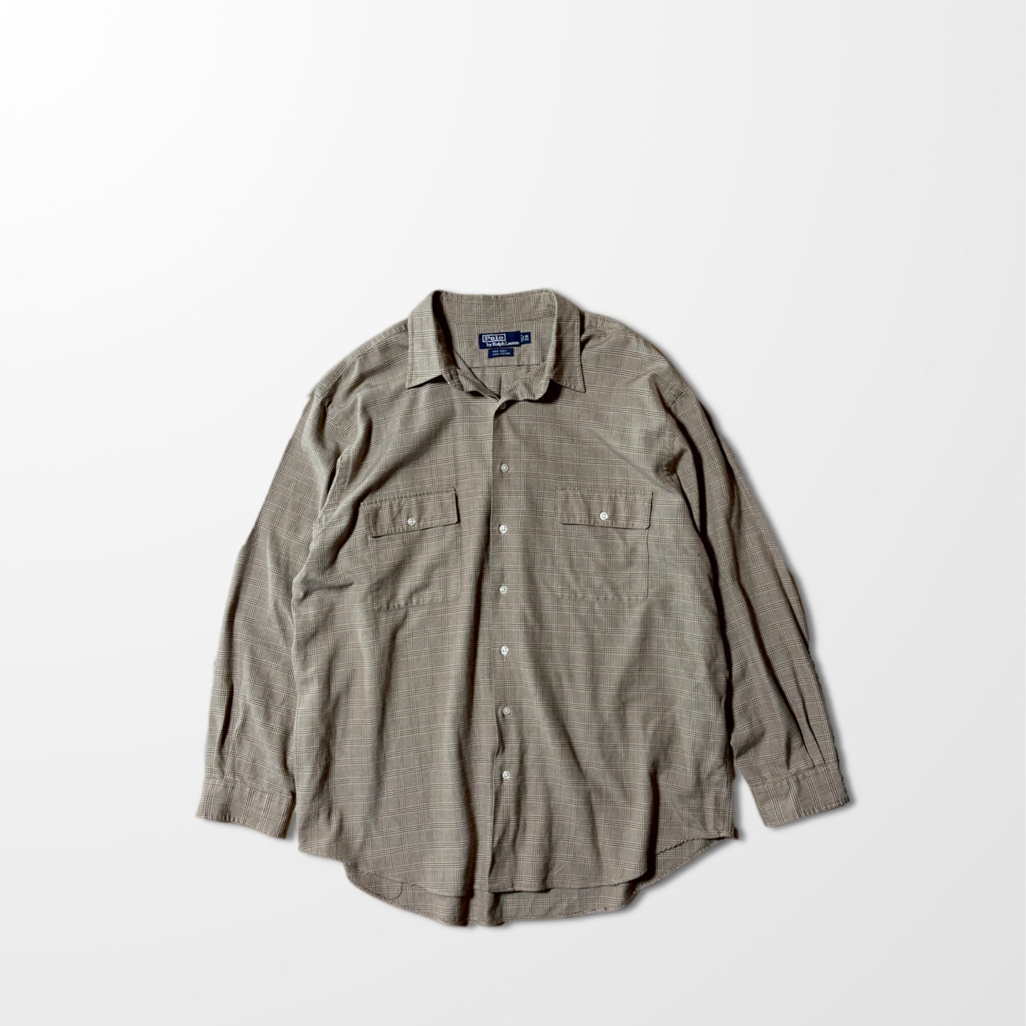 Silk Blend Glen Check Shirt by POLO Ralph Lauren