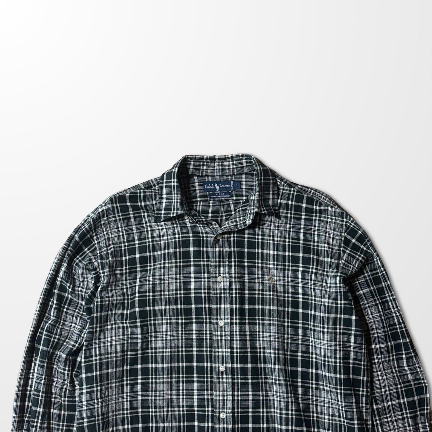 Ralph Lauren Cotton Linen Check Shirt – L